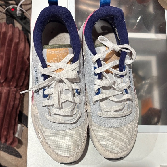 Reebok Pink and White Athletic Shoes - Picture 2 of 3